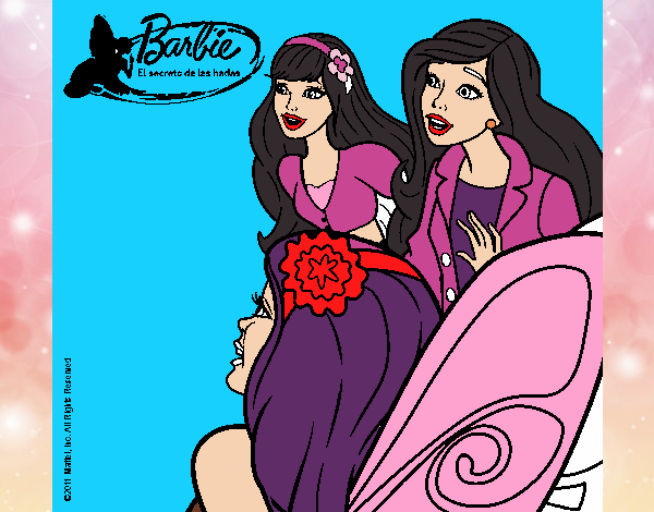 Barbie y sus amigas sorprendidas