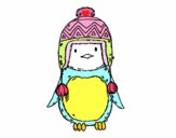 Bebé pingüino con gorrito