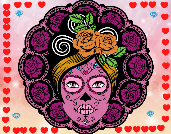 Calavera mejicana femenina