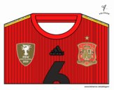 Camiseta del mundial de fútbol 2014 de España