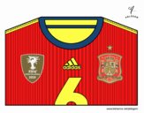 Camiseta del mundial de fútbol 2014 de España