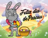 Conejo con muchos huevos de Pascua