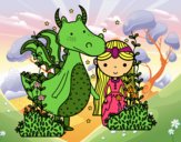 Dragón y princesa