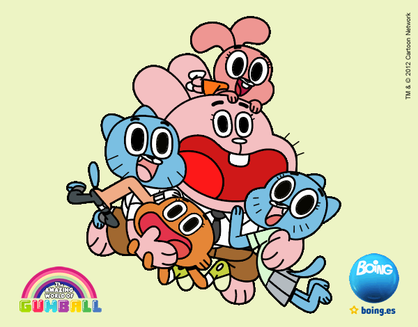 Gumball y amigos contentos