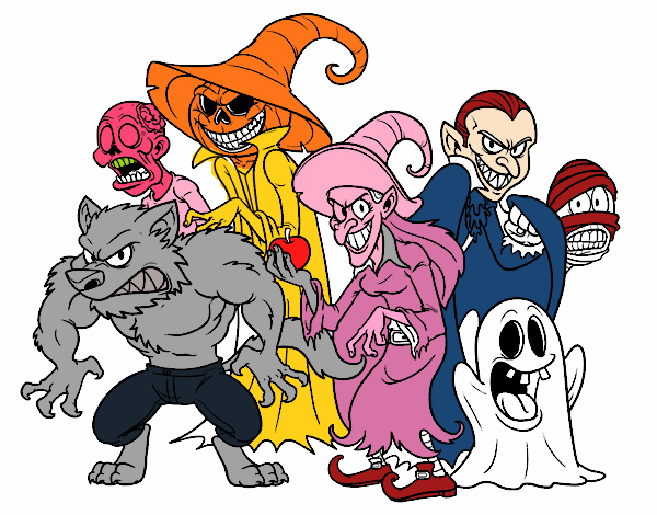 monstruos de halloween 