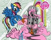 Rainbow Dash en su palacio