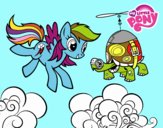 Rainbow Dash y la tortuga tanque