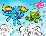 Rainbow Dash y la tortuga tanque