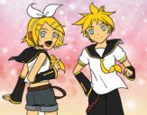 Rin y Len Kagamine Vocaloid