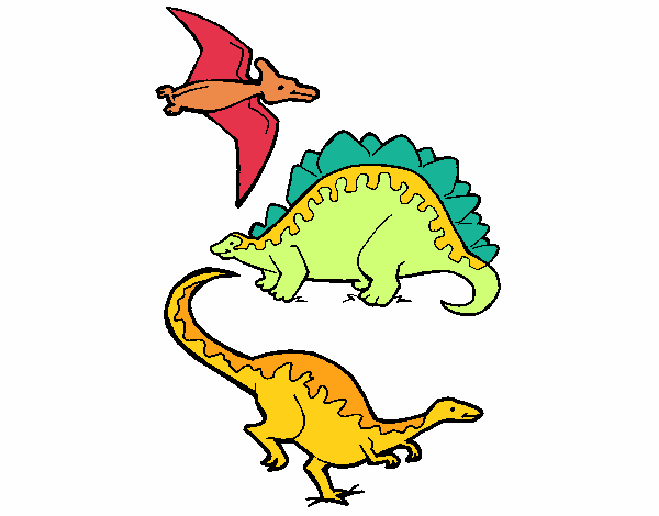 Tres clases de dinosaurios