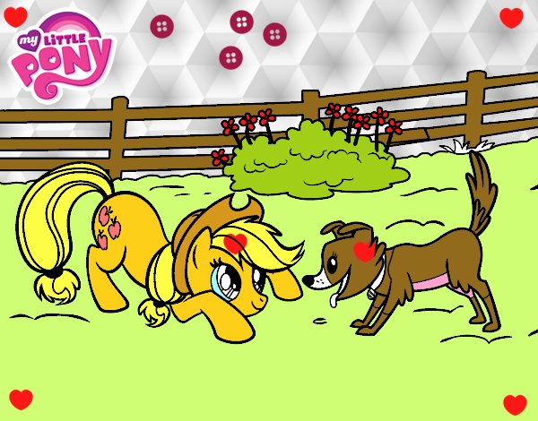 Applejack y Winona