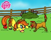 Applejack y Winona