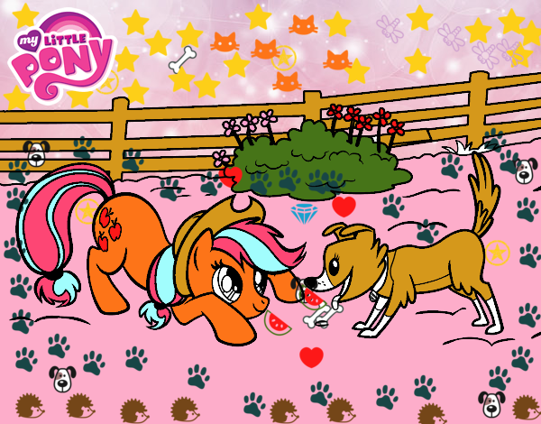 Applejack y Winona