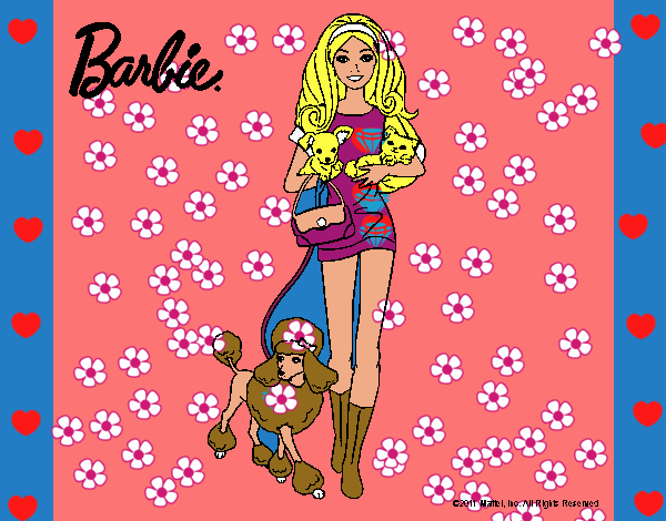 Barbie con sus mascotas