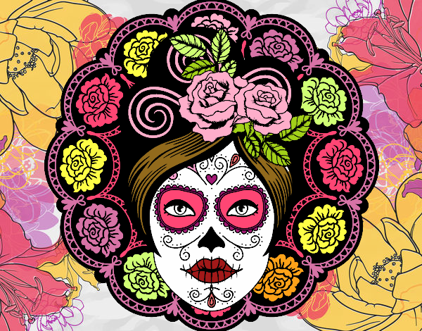 Calavera mejicana femenina