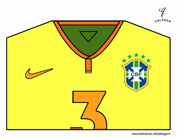 Camiseta del mundial de fútbol 2014 de Brasil