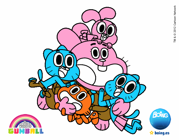 Gumball y amigos contentos