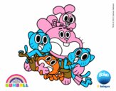 Gumball y amigos contentos