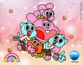 Gumball y amigos contentos