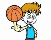 Jugador de baloncesto junior