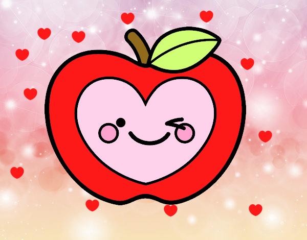 Manzana corazón