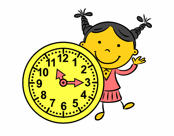 Niña con reloj