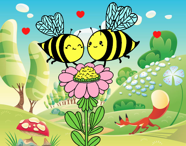 Pareja de abejas