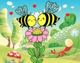 Pareja de abejas