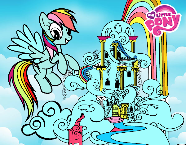 Rainbow Dash en su palacio