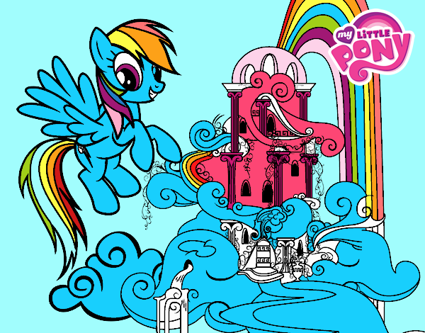 Rainbow Dash en su palacio