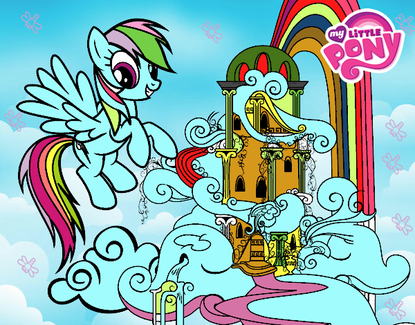 Rainbow Dash en su palacio