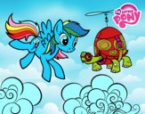 Rainbow Dash y la tortuga tanque