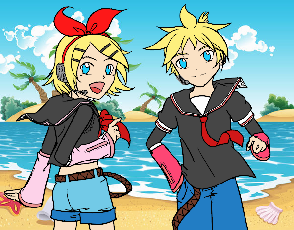 Rin y Len Kagamine Vocaloid