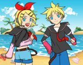 Rin y Len Kagamine Vocaloid