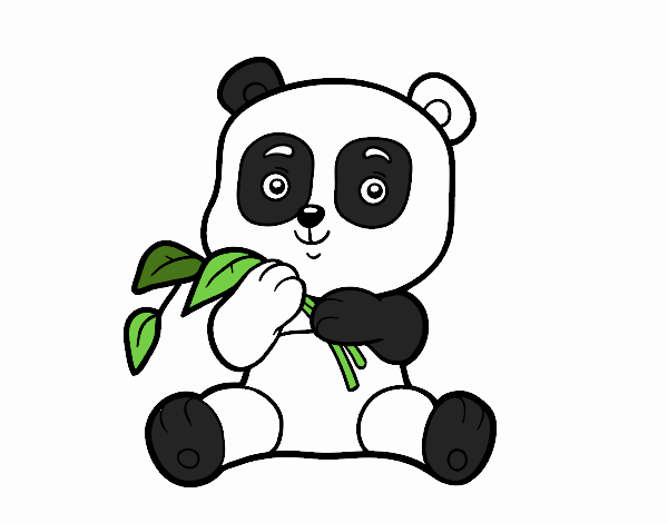 Dibujo de Un oso panda pintado por en  el día 04-11-20 a las  14:55:26. Imprime, pinta o colorea tus propios dibujos!