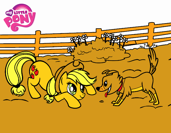 Applejack y Winona