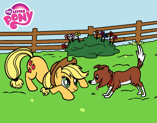 Applejack y Winona