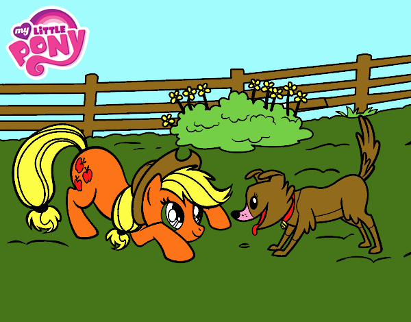 Applejack y Winona