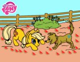 Applejack y Winona