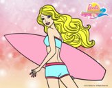 Barbie surfera