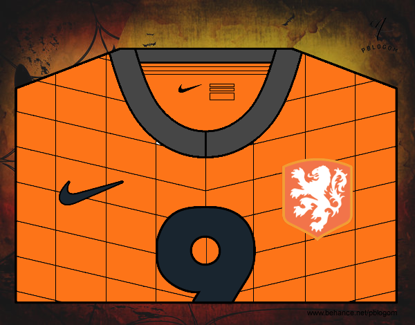 Camiseta del mundial de fútbol 2014 de Holanda