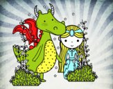 Dragón y princesa