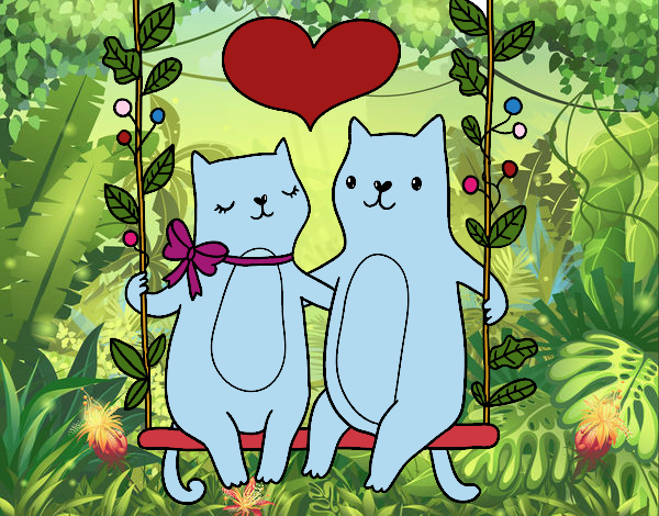 los gatos enamorados