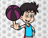 Jugador de baloncesto junior