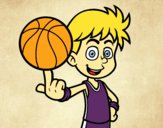 Jugador de baloncesto junior