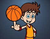 Jugador de baloncesto junior