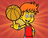 Jugador de baloncesto junior