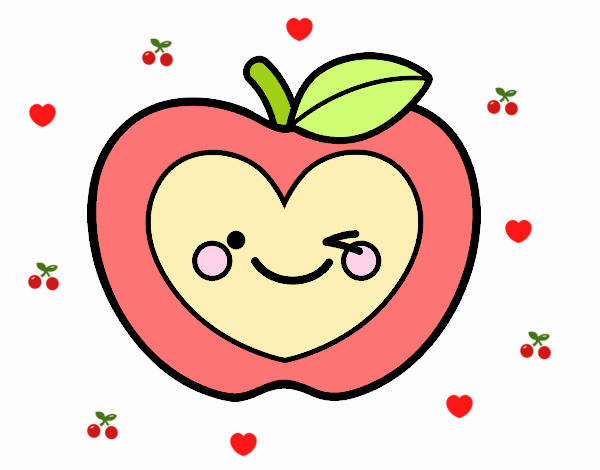 Manzana corazón