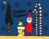 Postal Felices Fiestas