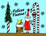 Postal Felices Fiestas